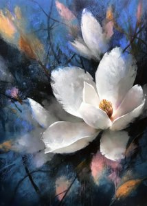 Elegante Magnolia Bloom door Justyna Jaszke
