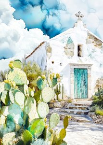 Uitzicht op de White Chapel Cactus door Justyna Jaszke