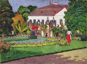 Herenhuis in Kertvelyes, 1907 door József Rippl Rónai