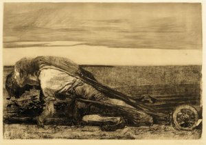 De ploegers door Käthe Kollwitz