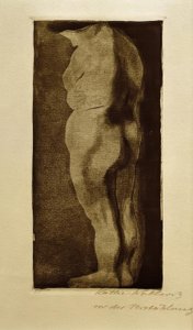 Vrouwennaakt door Käthe Kollwitz