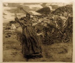 Losbruch door Käthe Kollwitz
