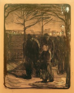 Voorstad / 1901 door Käthe Kollwitz