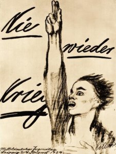 Nooit meer oorlog door Käthe Kollwitz
