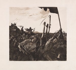 Opstand door Käthe Kollwitz