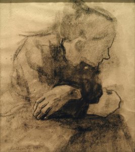 Zittende Arbeidersvrouw door Käthe Kollwitz
