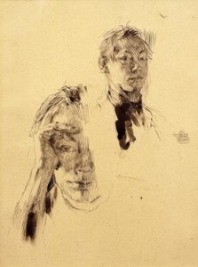 Twee zelfportretten door Käthe Kollwitz