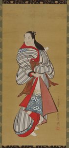 Yujo staand, Edo periode