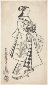 Staande Schoonheid door Kaigetsudo Anchi
