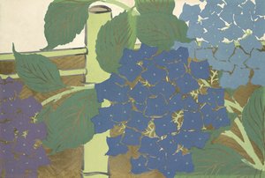 Ajisai, uit Momoyo-gusa door Kamisaka Sekka