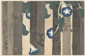 Blauwe winde door Kamisaka Sekka
