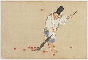 Bloemen van Honderd Werelden (Momoyogusa): Hofwacht (Eishi) door Kamisaka Sekka