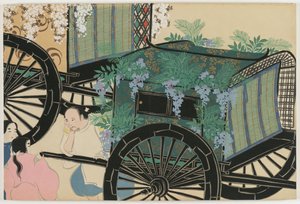 Bloemen van honderd werelden (Momoyogusa): Met bloemen bedekte karren (Hanasashiguruma)
