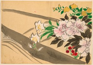 Bloemen van honderd werelden (Momoyogusa): Bloemenboot (Hanabune) door Kamisaka Sekka