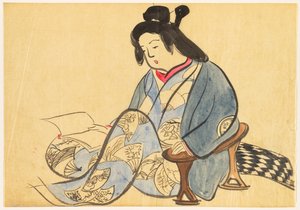 Bloemen van honderd werelden (Momoyogusa): Ledigheid (Tsurezure) door Kamisaka Sekka