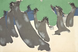 Sonare No Matsu, uit Momoyo-gusa (De wereld van dingen) Vol III, pub.1910 door Kamisaka Sekka