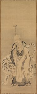 Een Wijze met Tijger door Kanō Tan’yū