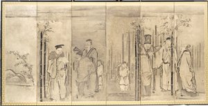 Zeven Wijzen van het Bamboebos door Kanō Tan’yū