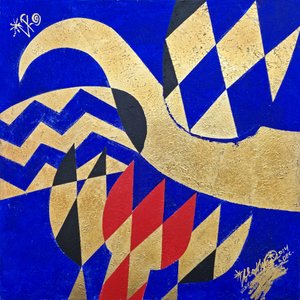 Opvallende geometrische abstracte vormen door Kanat Ibragimov