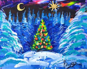 Magische winternacht door Kanat Ibragimov