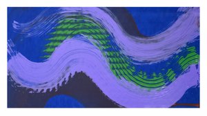 Levendige abstracte golven door Kanat Ibragimov