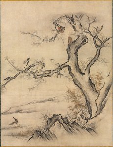 Bloemen en Vogels in een Lente Landschap, 1500s