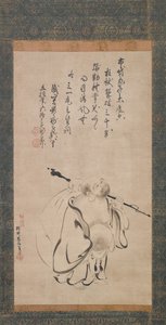 Hotei door Kano Takanobu