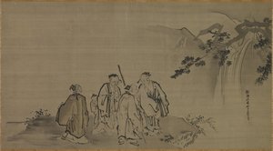 Chinese wijzen, 17e eeuw door Kanō Tan’yū