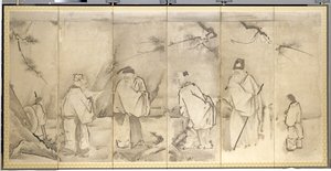 Vier Ouderen van Mt. Shang door Kanō Tan’yū