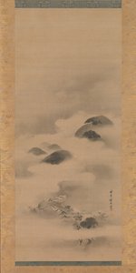 Landschap bij maanlicht, na 1662 door Kanō Tan’yū