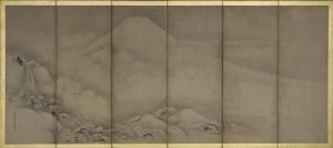 Mount Fuji en Matsubara Point, Schermen