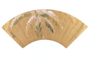 Bananenpalm in sneeuw