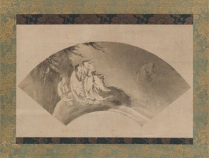 Resshi Vliegend op een Wolk door Kano Yukinobu