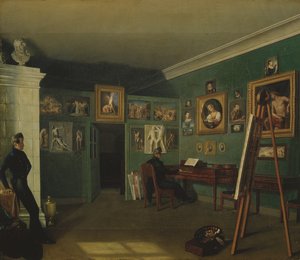 Het atelier van de schilder, 1830
