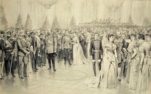 Hofbal in de Sint-Nicolaashal van het Winterpaleis