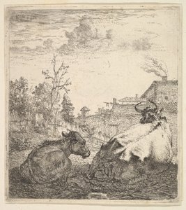 De koe en het kalf, 17e eeuw
