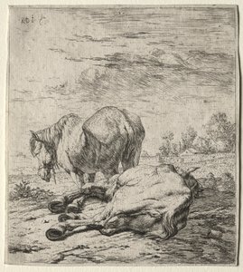 De Twee Paarden door Karel Dujardin
