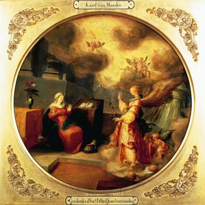 Annunciatie door Karel Van Mander