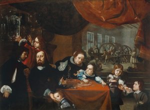 De familie van edelsteensnijder Dionysius Miseroni