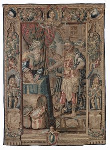 Antonius en Cleopatra (Antonius verovert Pelusium); wandtapijt, datum onbekend
