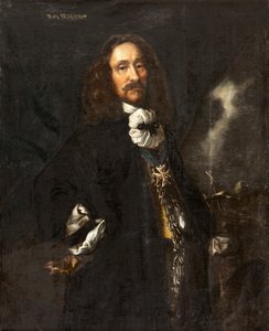 Portret van Admiraal Witte Corneliszoon de With 1599-1658, ca. 1657-1658 door Karel van Mander III