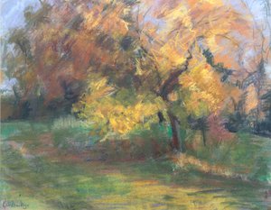 Herfst bij May Banks, Sussex, 2000 door Karen Armitage