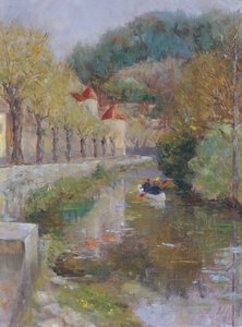 Kanaal bij Noyers, Bourgondië, 2002