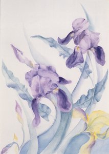 Iris, blauwe Mare door Karen Armitage