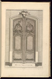 Verhoging en plan van een portaal door Karl Albert von Lespilliez