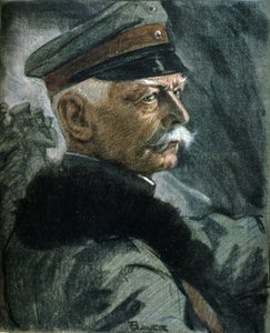 Portret van de Duitse soldaat Erich von Falkenhayn door Karl Bauer
