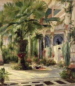 Interieur van het Palmenhuis in Potsdam