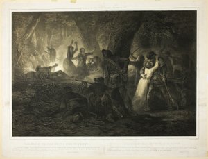 Deliverance of the Daughters of Daniel Boone and Callaway, plaat twee uit Histoire des Premiere Colons d