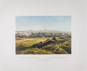 Tableau 44. Uitzicht op de Rocky Mountains, Bodmer