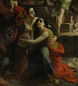 (detail) De laatste dag van Pompeii door Karl Pavlovich Bryullov